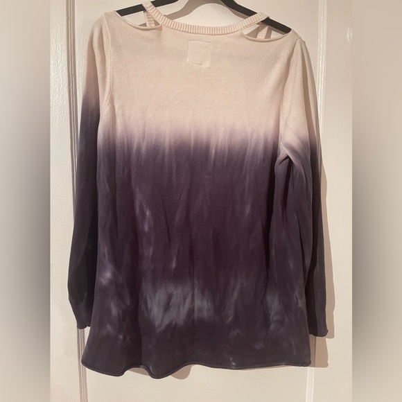 Chaser Cold Shoulder Tie-Dye Sweater - Picture 4 of 4